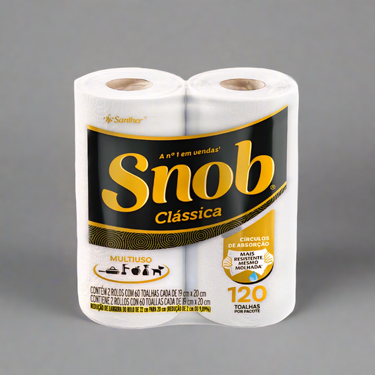 Papel Toalha Snob pacote c/ 2 rolos