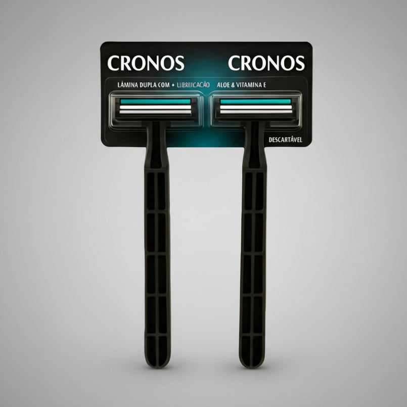 Aparelho de Barbear Cronos pct c/ 2 unidades